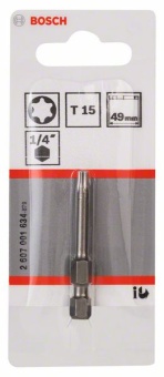 Насадка-бита Extra Hart T15, 49 mm 2607001634